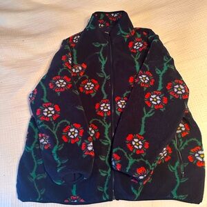 Men's Big & Tall Rose Print Fleece Zip Up Jacket - Rowing Blazers x Target 2XL